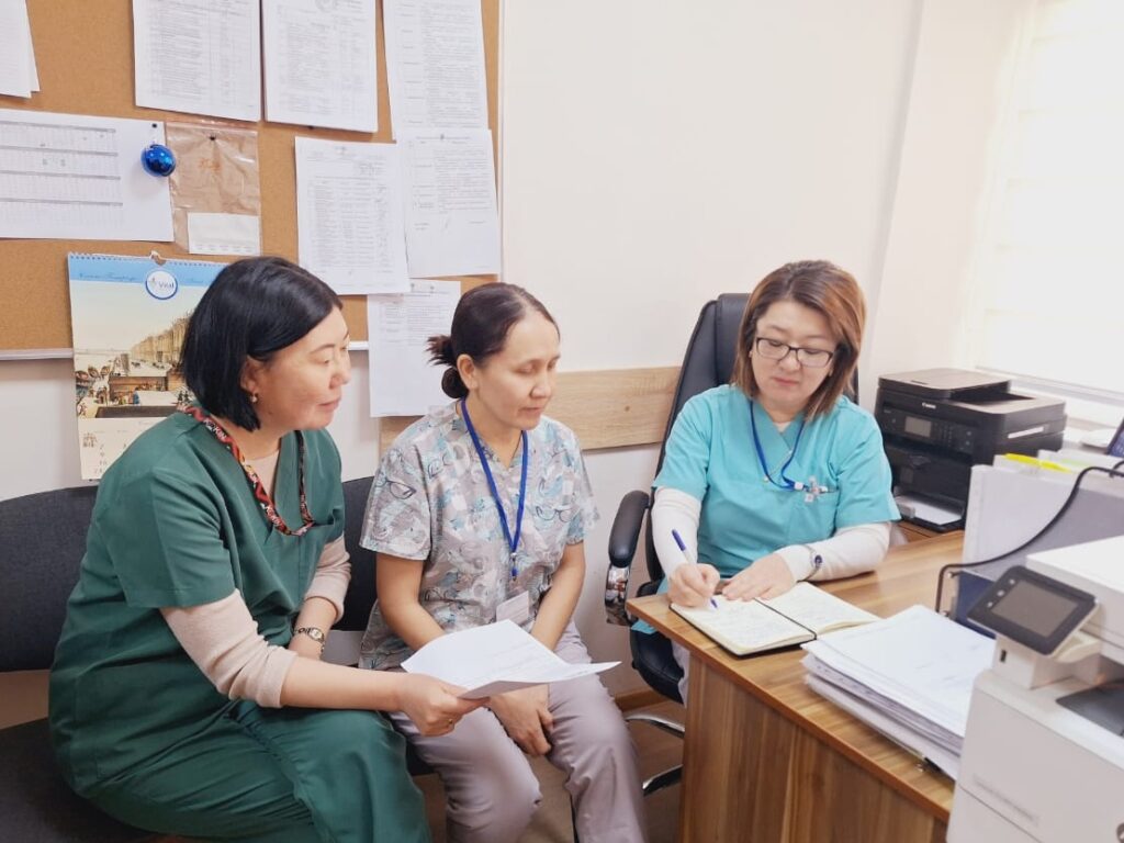 gulkair makeeva baarinisa iskanova and kunduz momusheva discussion of further testing of samples